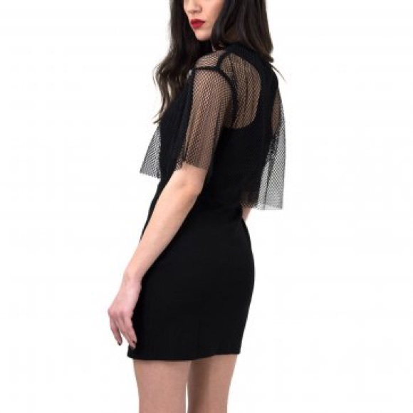 NWT Kendall + Kylie rib tank dress w/ fish net🖤 - Picture 3 of 8